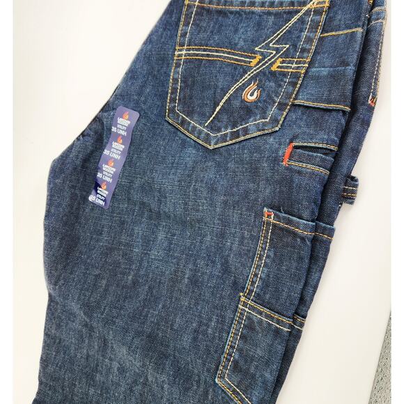 NWT LAPCO FR Men's 35x32 (2-Pack) Utility Jeans 100% Cotton (2 for Less than 1) - Picture 3 of 7